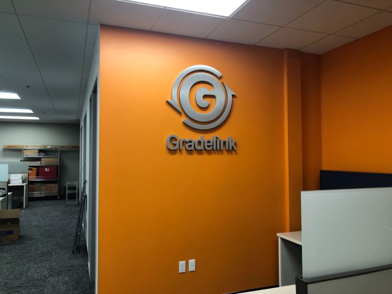 custom lobby logo signs in Irvine CA