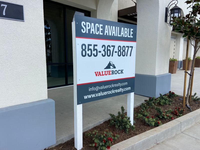 commercial real estate “For Lease” Signs in Orange County CA