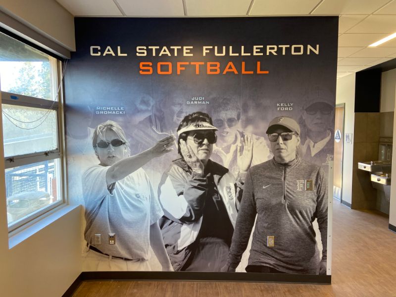 Wall Wraps and Murals Showcase History Cal State Fullerton's Softball Program