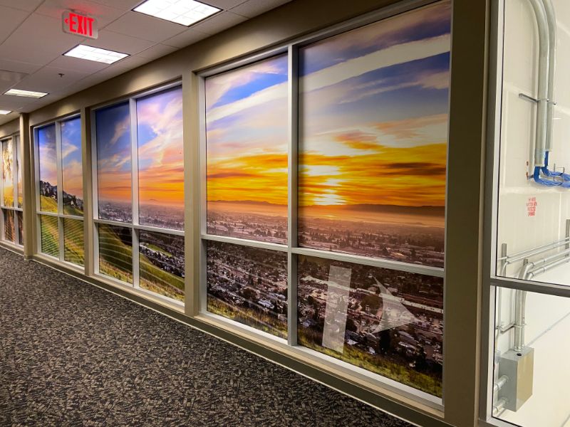 advertising with window graphics in Orange County CA