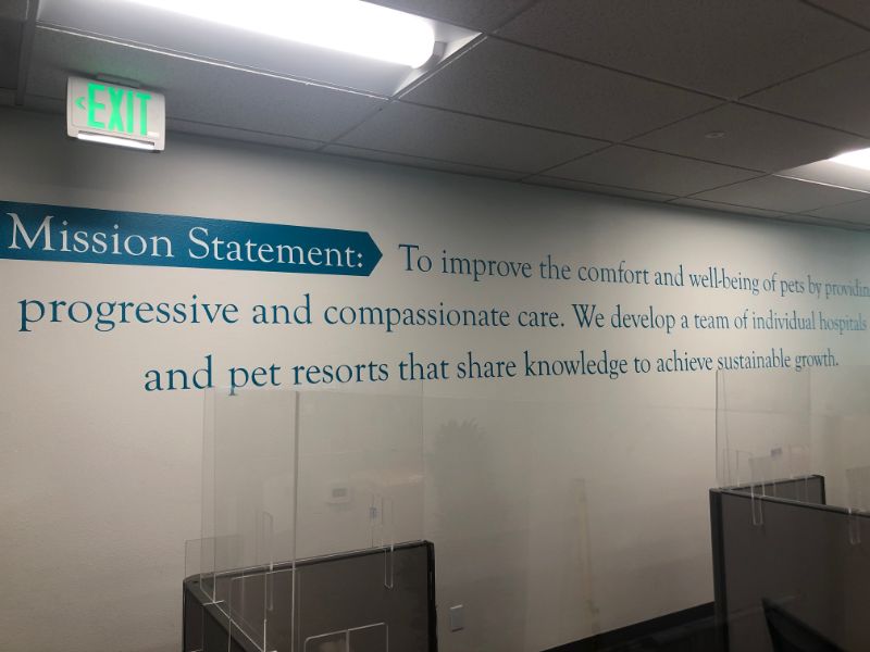 Mission, Vision, and Values Wall Signs for Offices in Orange County CA!