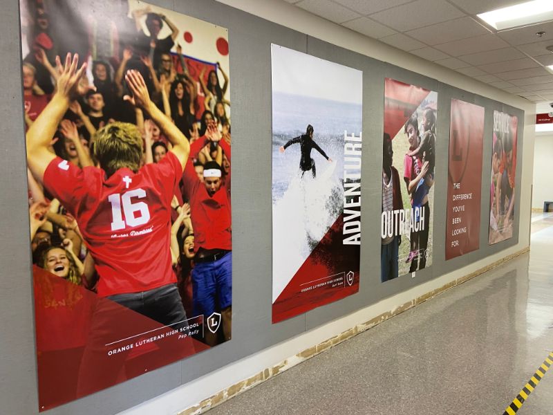 Wall banners for schools in orange county ca
