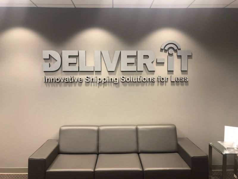 3d brushed metal lobby logo signs in anaheim ca