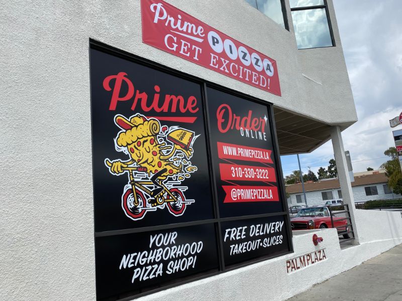 Eye Catching Window Graphics Advertise for Los Angeles CA