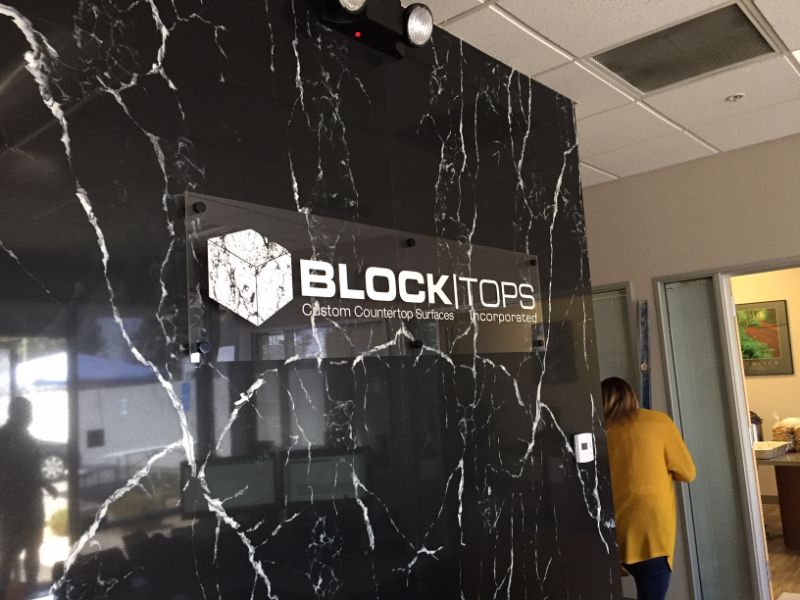 Custom Lobby Logo Sign Options for Offices in Orange County California