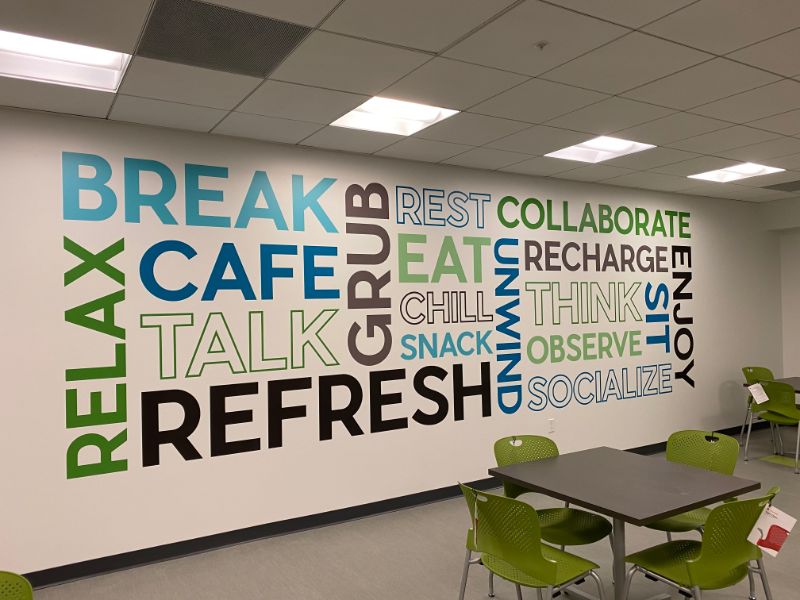 Word Wall Graphics and Wall Quotes for Offices in Anaheim CA