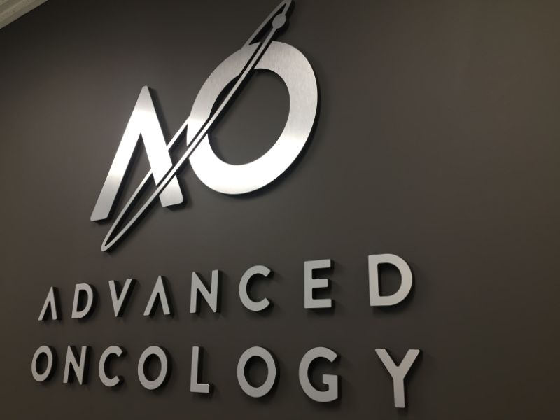custom office logo sign and vinyl wall graphic