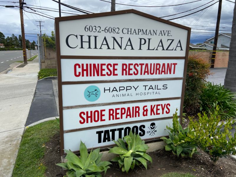 monument sign makeovers in Garden Grove