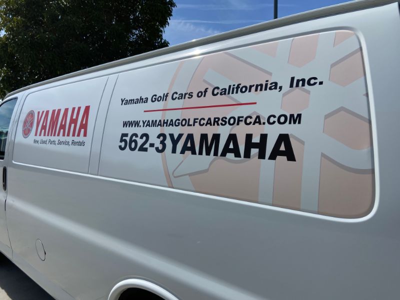 commercial van graphics in La Mirada