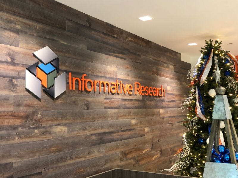 3D Lobby Logo for Irvine