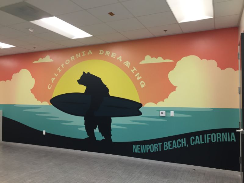 wall murals for classrooms in Orange County