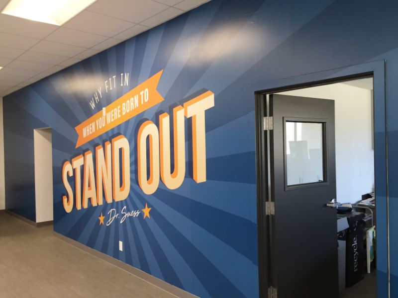 custom designed wall murals and graphics for the Boys & Girls Club in Irvine