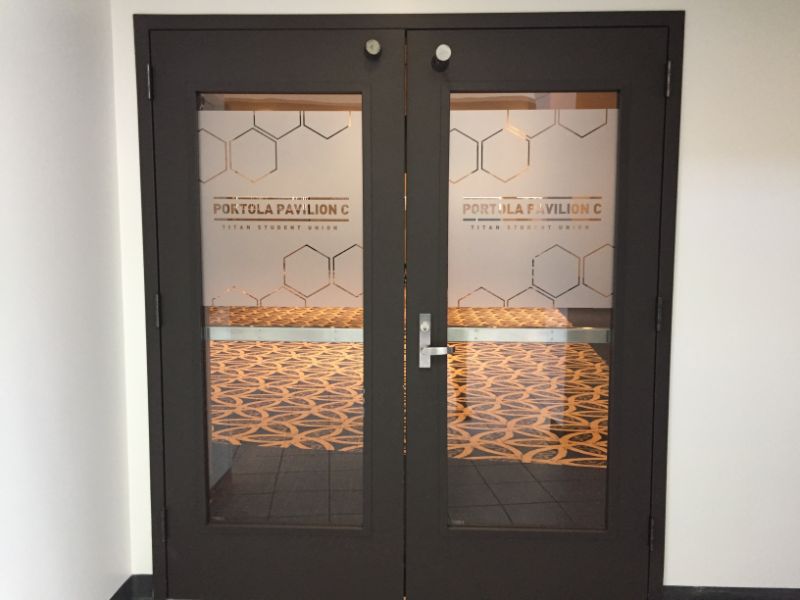 frosted glass graphics in Fullerton CA