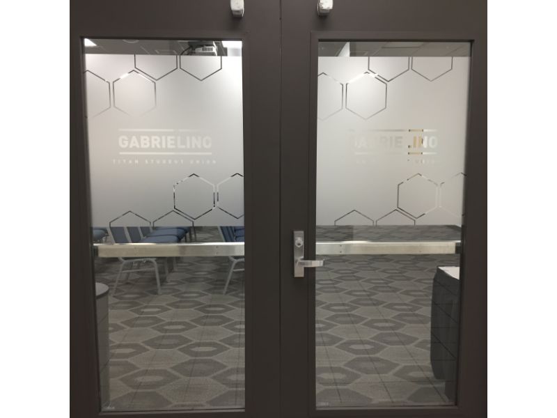 frosted glass graphics in Fullerton CA