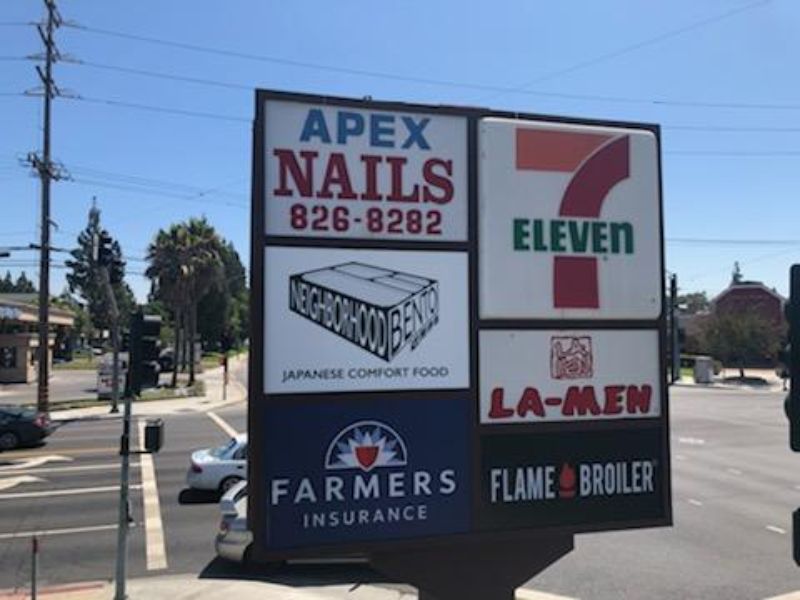 new translucent acrylic sign faces in Cerritos