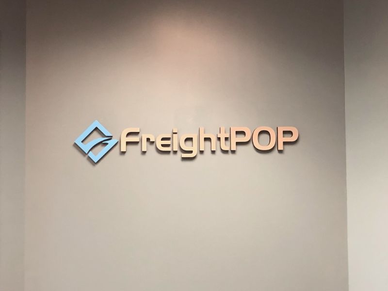 custom lobby logo signs for offices in Irvine