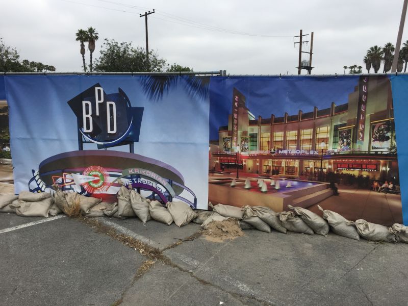 themed construction fence banner wraps in Buena Park CA