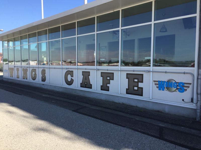 Exterior Vinyl Building Lettering in Fullerton CA