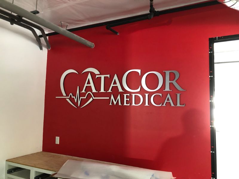 Brushed Metal Lobby Signs in Orange County CA