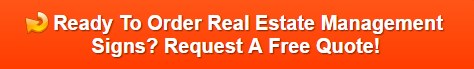 commercial real estate and property for lease signs in Orange County CA