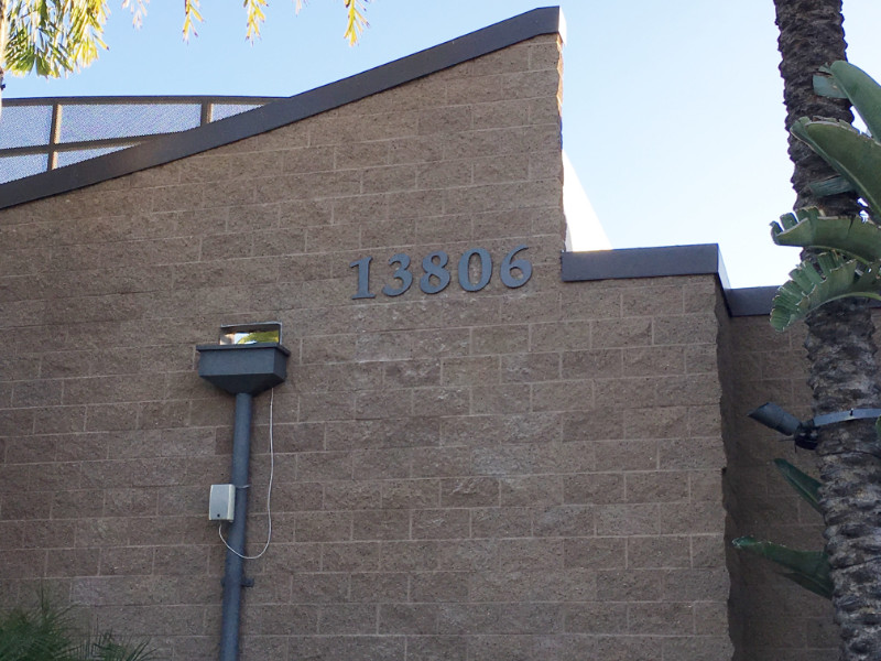 custom made building lettering in La Mirada CA