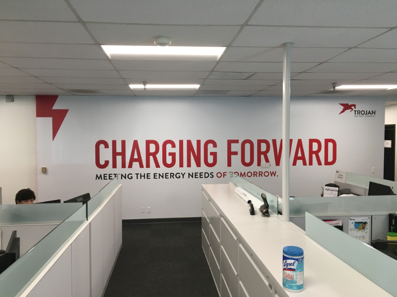 wall graphics and wall decals for the corporate offices in Santa Fe Springs