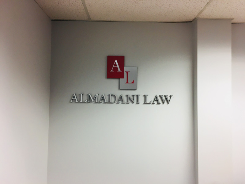 professional looking lobby sign