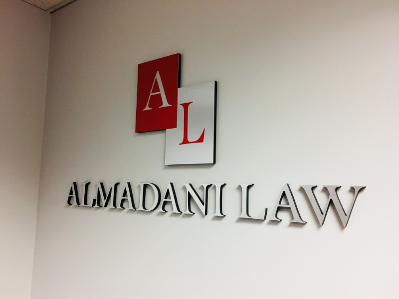 professional looking lobby sign