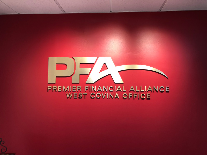 3D lobby logo and conference room signs