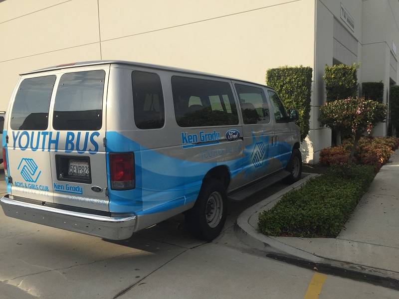 New Graphics for Boys & Girls Club of Buena Park Passenger Van