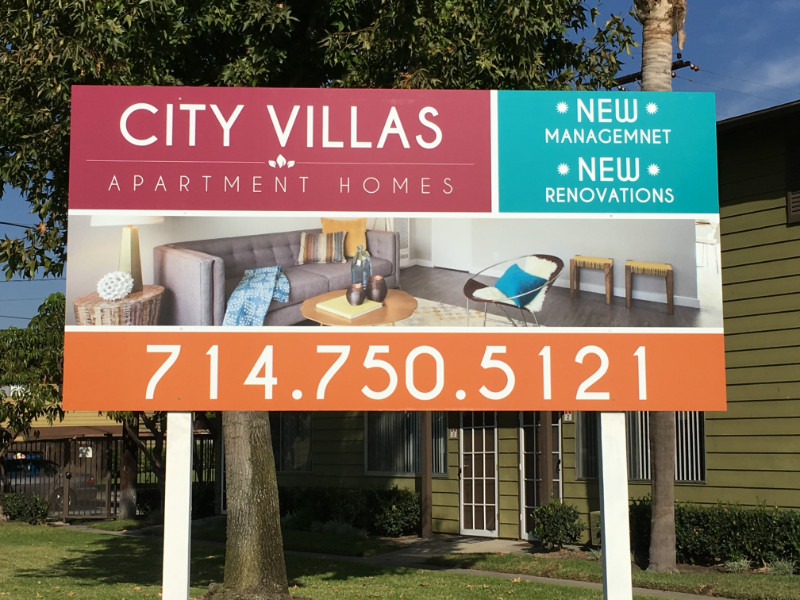 apartment signs and graphics