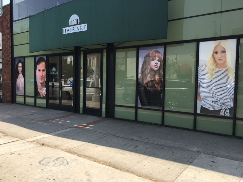 perforated and anti-graffiti window graphics in Los Angeles CA