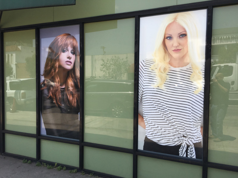 perforated and anti-graffiti window graphics in Los Angeles CA
