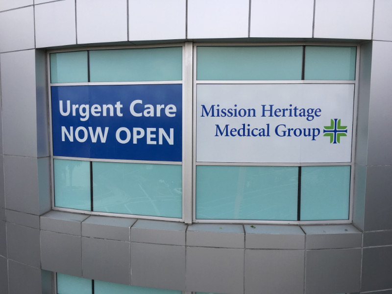 Medical Center Window Graphics in Orange County CA