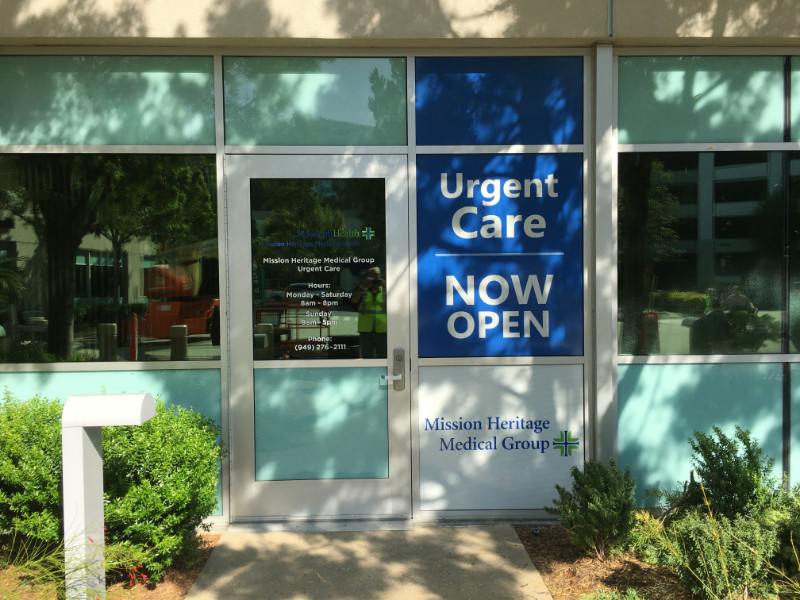 Medical Center Window Graphics in Orange County CA