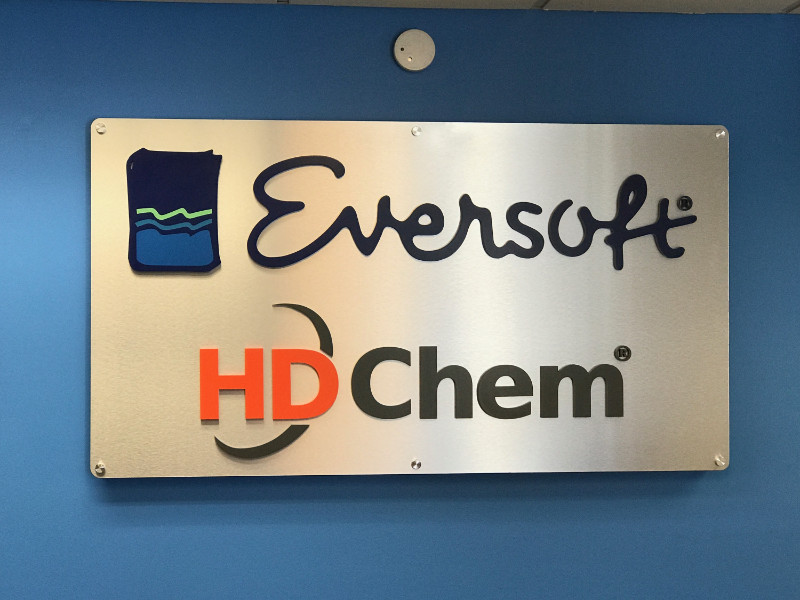 Brushed Aluminum 3D Lobby Logos Signs in Long Beach CA