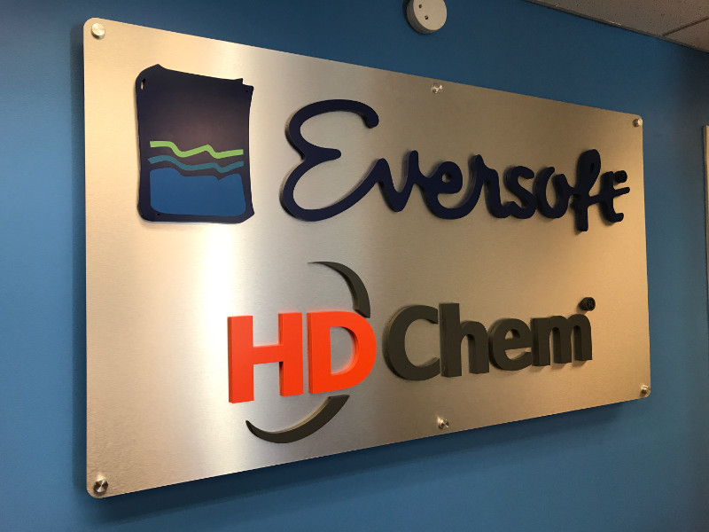 Brushed Metal Lobby Signs Long Beach CA