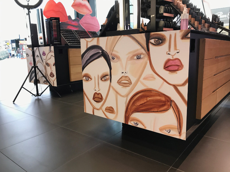 Vinyl Graphics for Retail Displays Fixtures in Orange County