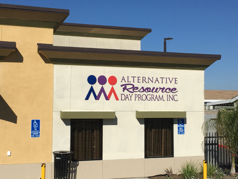 lobby and building signs in Stanton CA
