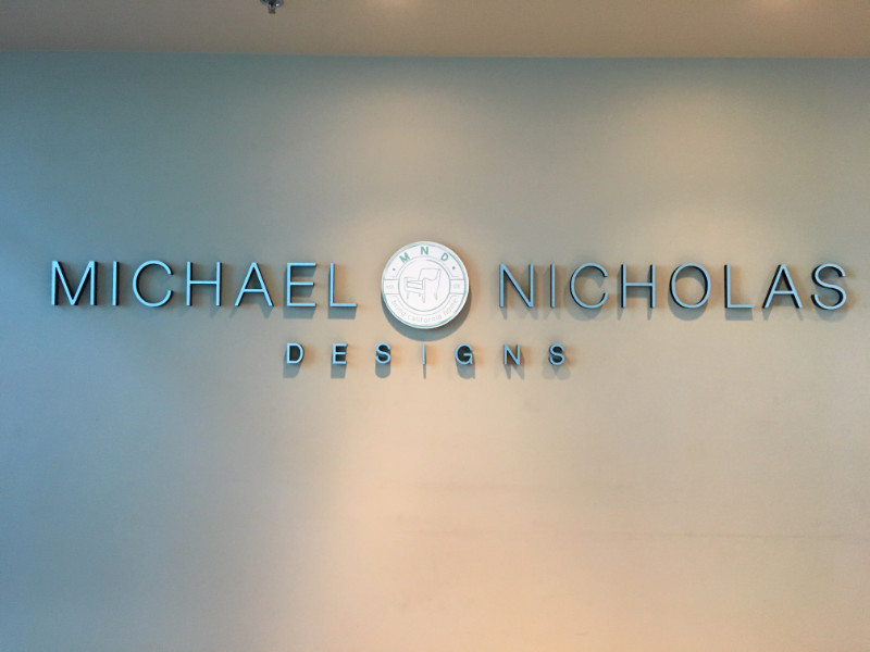 custom lobby logo signs in Orange County CA