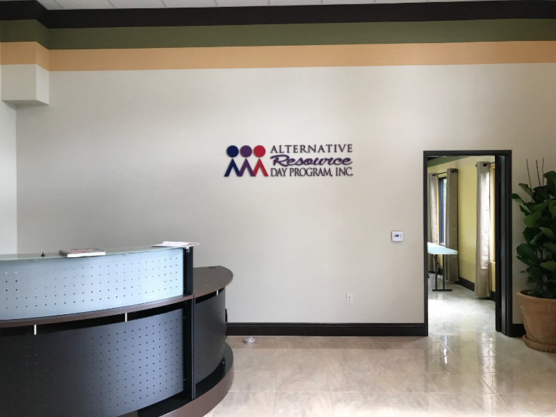 lobby and building signs in Stanton CA