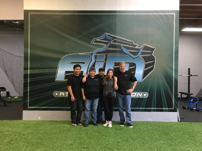 Sign and graphics for sports fitness facilities in Brea CA