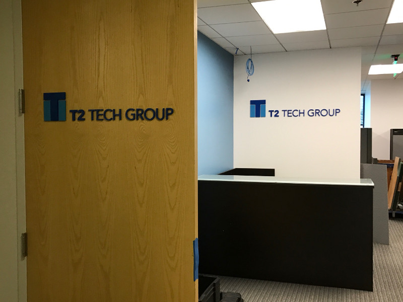 custom lobby logo signs in Orange County CA