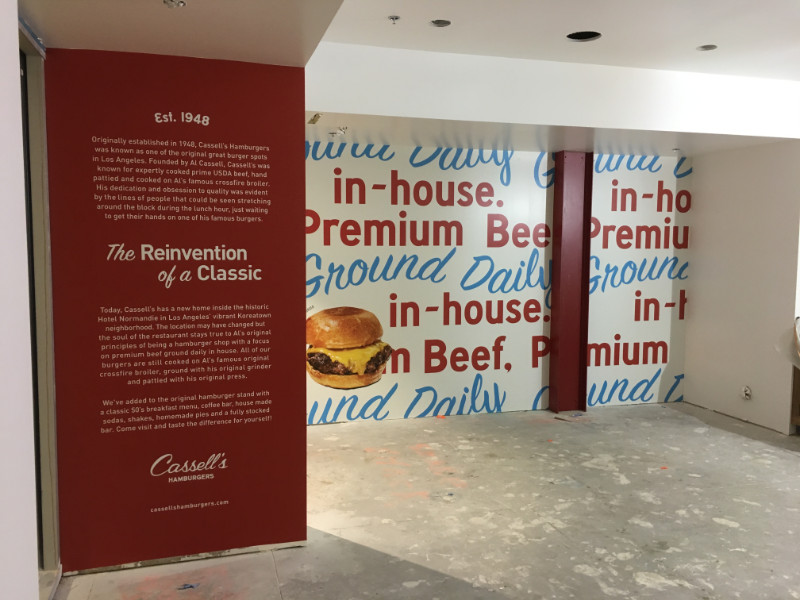 wall murals for restaurants in Los Angeles