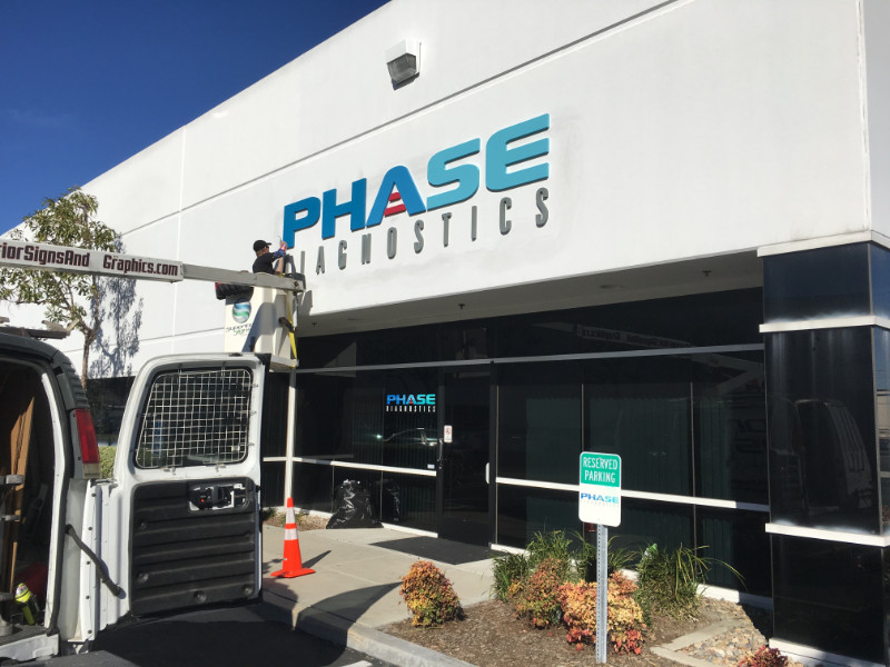 Signs and graphics for companies relocating to Garden Grove CA