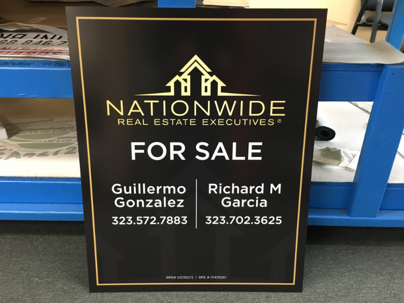commercial real estate and property for lease signs in Orange County CA