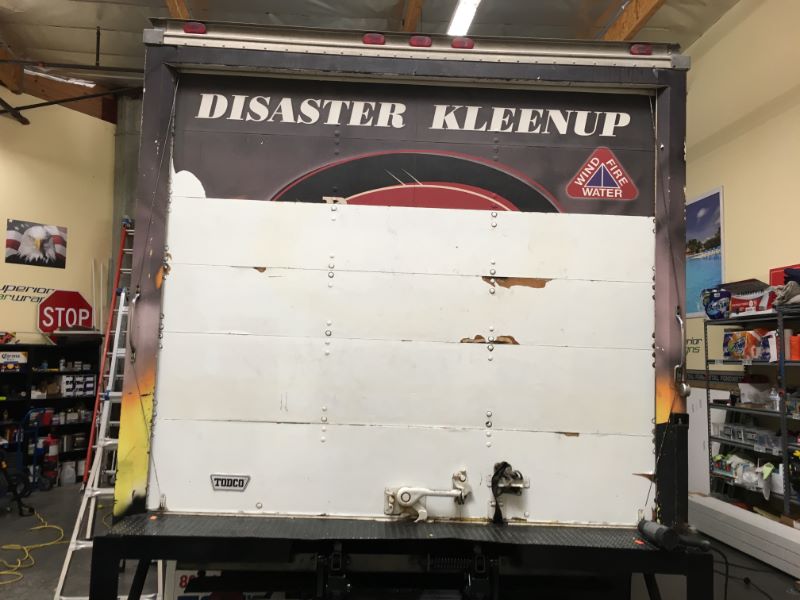 fleet graphics for disaster clean up companies in Orange County CA