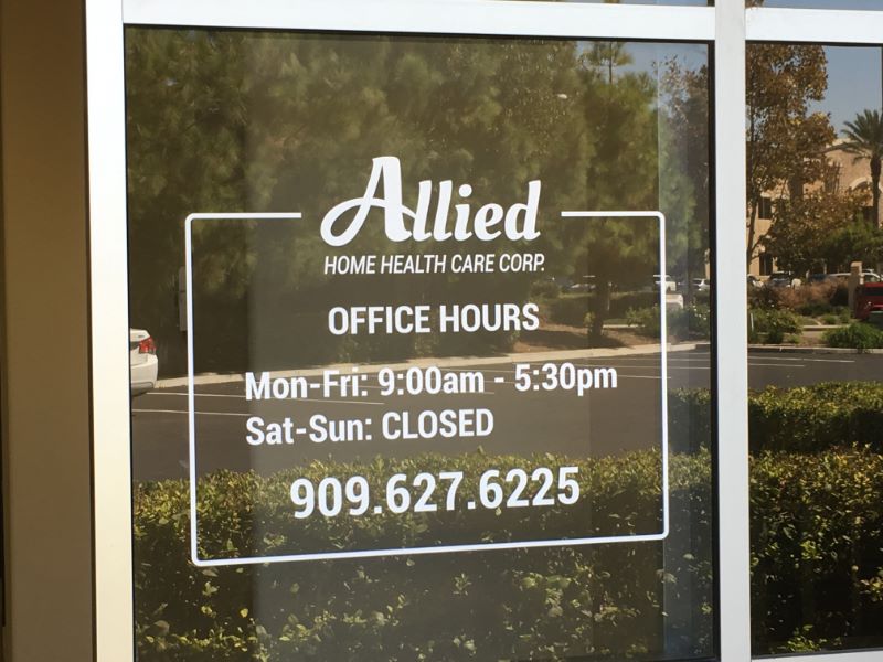 signs and graphic design services for health care businesses