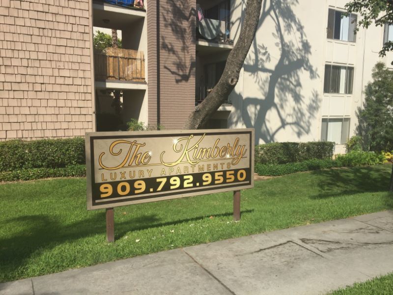 Apartment complex signs in Orange County CA