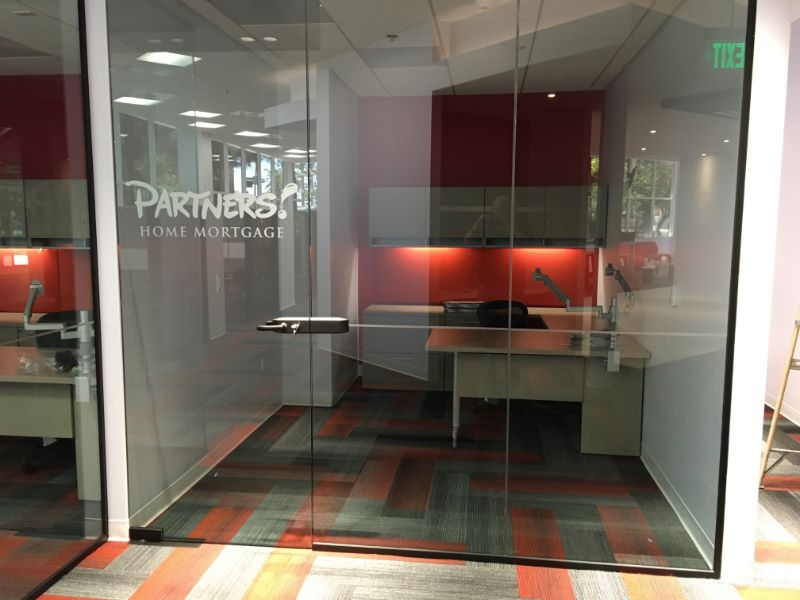 Frosted window graphics and logos in Anaheim CA
